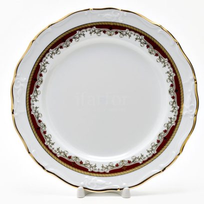 Тарелка мелкая «Красная лилия»