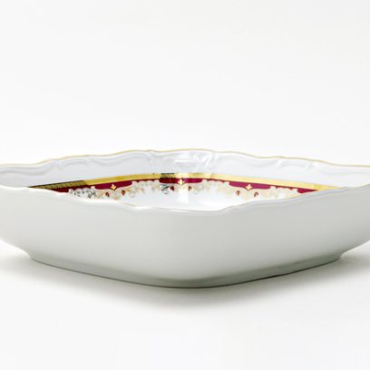 Салатник квадратный «Красная лилия»