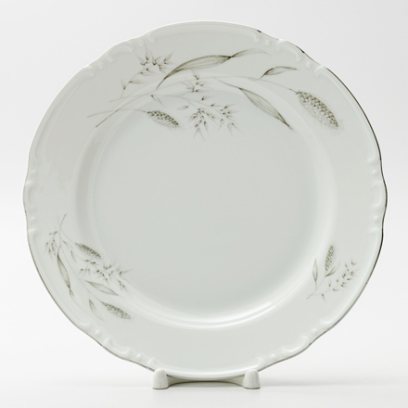 Тарелка мелкая «Констанция Серебряные колосья»