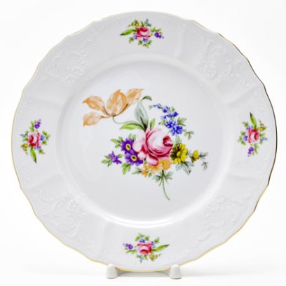 Тарелка мелкая «Бернадотт Мейсенский букет»