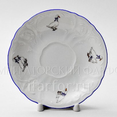 Блюдце чайное «Бернадотт Гуси» 1/2
