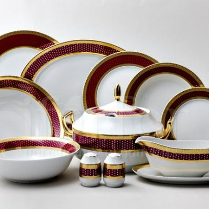 Сервиз столовый «Мантия Бордо» 6/28