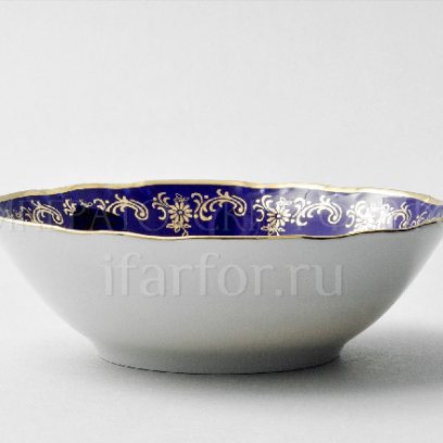 Салатник «Констанция Полевой цветок Кобальт»