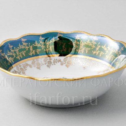 Салатник «Охота Зеленая» Форма: STERNE PORCELAN. Фарфор. 190 мм.