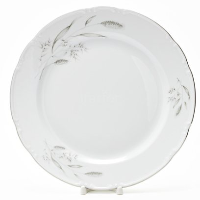 Блюдо круглое «Констанция Серебряные колосья»