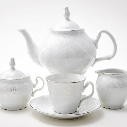 Сервиз чайный Бернадотт Платиновый узор 6/17 Бернадотт ведерка
