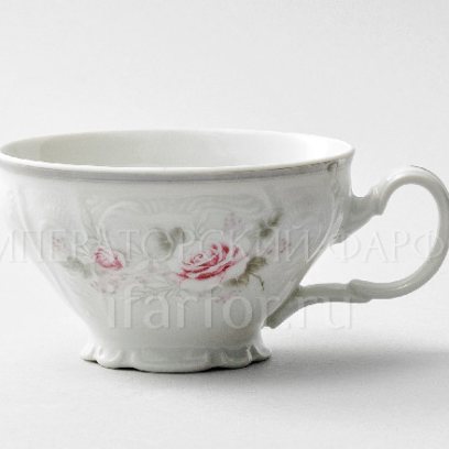 Чашка без блюдца «Бернадотт Серая роза платина»