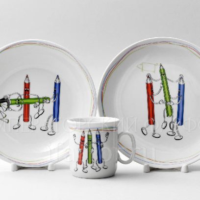 Комплект детский в подарочной коробке Карандаши 1/3 THUN