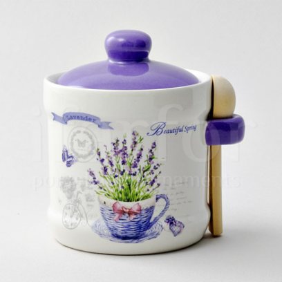 Банка для сыпучих продуктов с ложкой Прованс 1/2 Royal Classics
