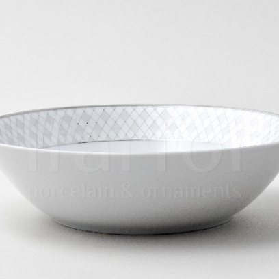 Салатник «Серая сетка Платина»