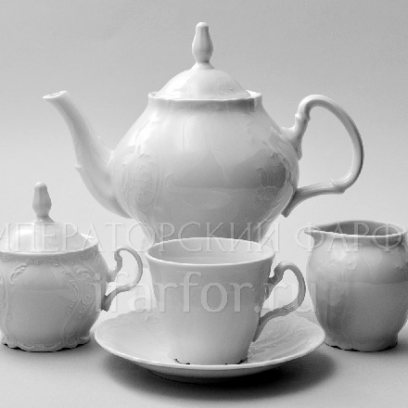 Сервиз чайный «Бернадотт Недекорированный» 6/17