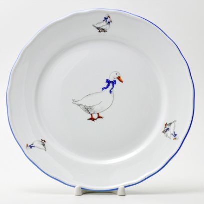 Тарелка мелкая «Гуси»