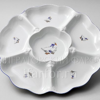 Менажница 6-ти секционная Гуси DUBI