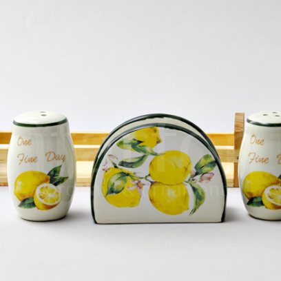 Набор для специй 3 предметный «Лимоны»