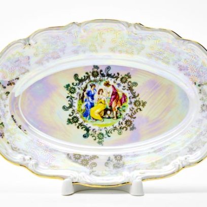 Блюдо овальное «Мадонна Перламутр»