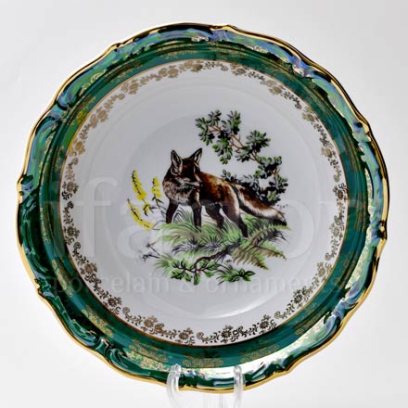 Салатник «Охота зеленая. Лиса»