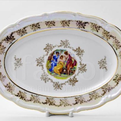 Блюдо овальное «Мадонна Перламутр»