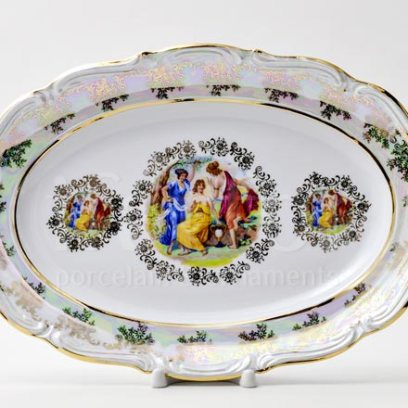 Блюдо овальное «Мадонна Перламутр 539»