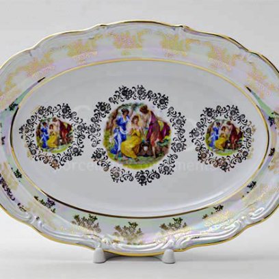 Блюдо овальное «Мадонна Перламутр»