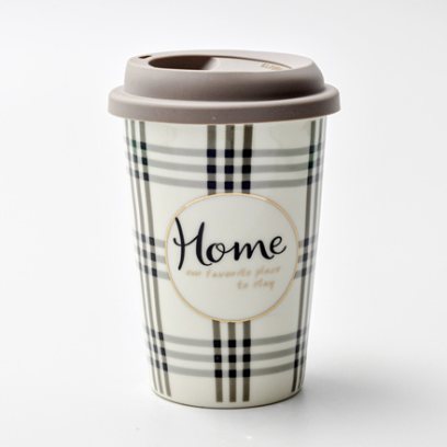 Термокружка «Home our favorite place to stay (бежевая)» 1/2