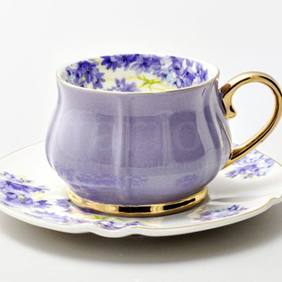 Чашка с блюдцем чайная «Времена года. Лавандовый» 1/2