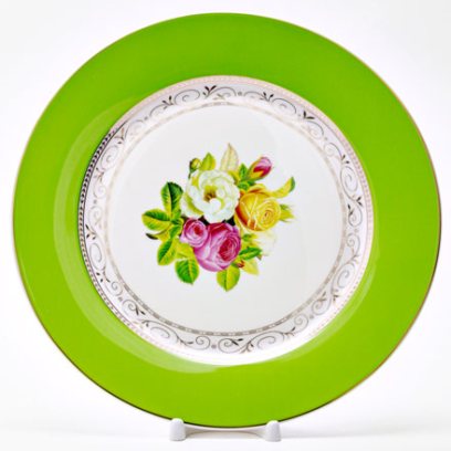 Тарелка плоская «Радуга Зеленый»