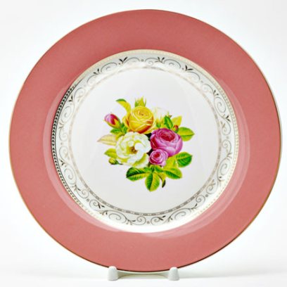 Тарелка плоская «Радуга Розовый»