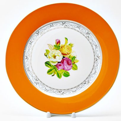 Тарелка плоская «Радуга Оранжевый»