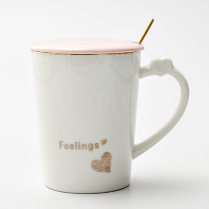 Кружка с крышкой и ложкой «Feelings»