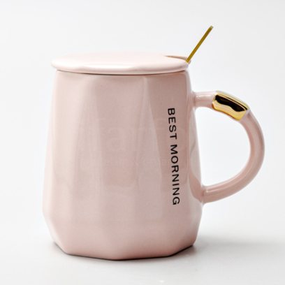 Кружка с крышкой и ложкой «Best morning»