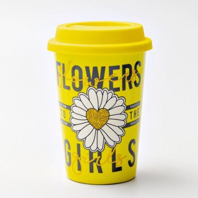 Термокружка «FLOVERS GIRL» 1/2