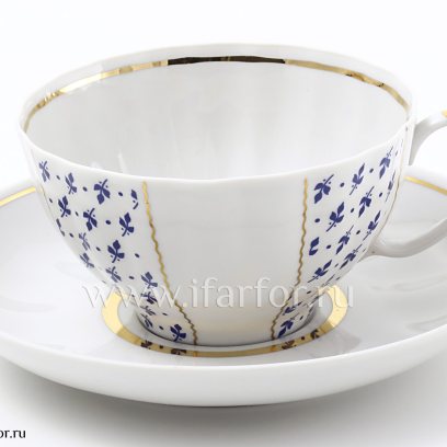 Чашка с блюдцем «Ситец» 1/2