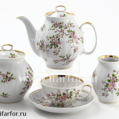 Сервиз чайный «Цветение» 6/15