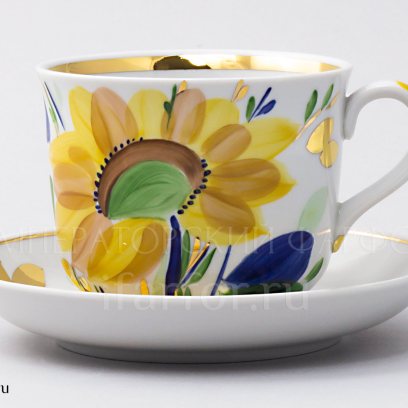 Чашка с блюдцем чайная «Летнее утро» 1/2