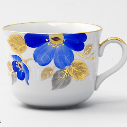 Чашка чайная «Синий цветок» 1/2