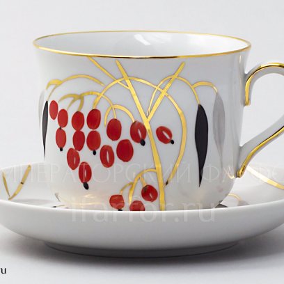 Чашка с блюдцем чайная «Кизил» 1/2