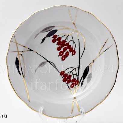 Тарелка глубокая второй сорт «Кизил»