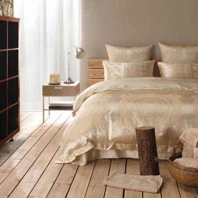 Комплект постельного белья двуспальный   Country  сатин цвет  бежевый  CT-BSBG