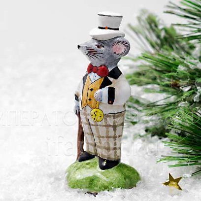 Скульптура «Мышь в цилиндре»