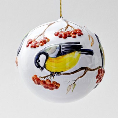 Елочная игрушка «Шар большой рельефный»