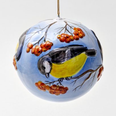 Елочная игрушка «Шар большой рельефный»