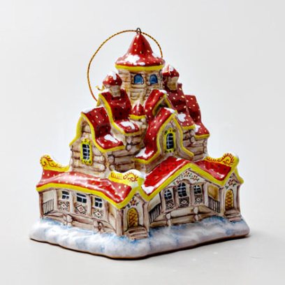 Елочная игрушка «Домик Деда Мороза»