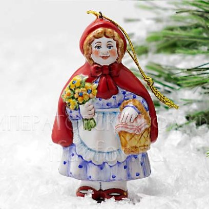 Елочная игрушка «Красная шапочка»