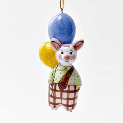 Елочная игрушка «Пятачок»