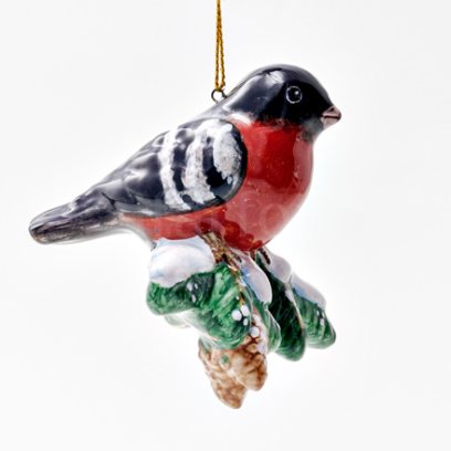 Елочная игрушка «Снегирь»