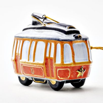 Елочная игрушка Трамвайчик