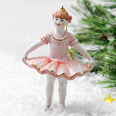 Елочная игрушка Юная балерина Юная балерина (розовый)