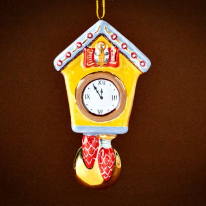 Елочная игрушка Часы с кукушкой 3