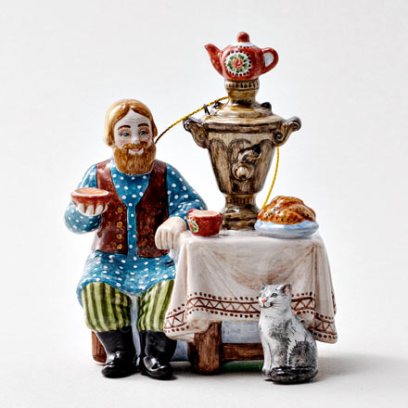 Елочная игрушка За чаем