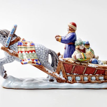 Скульптура «Катание на масленицу»